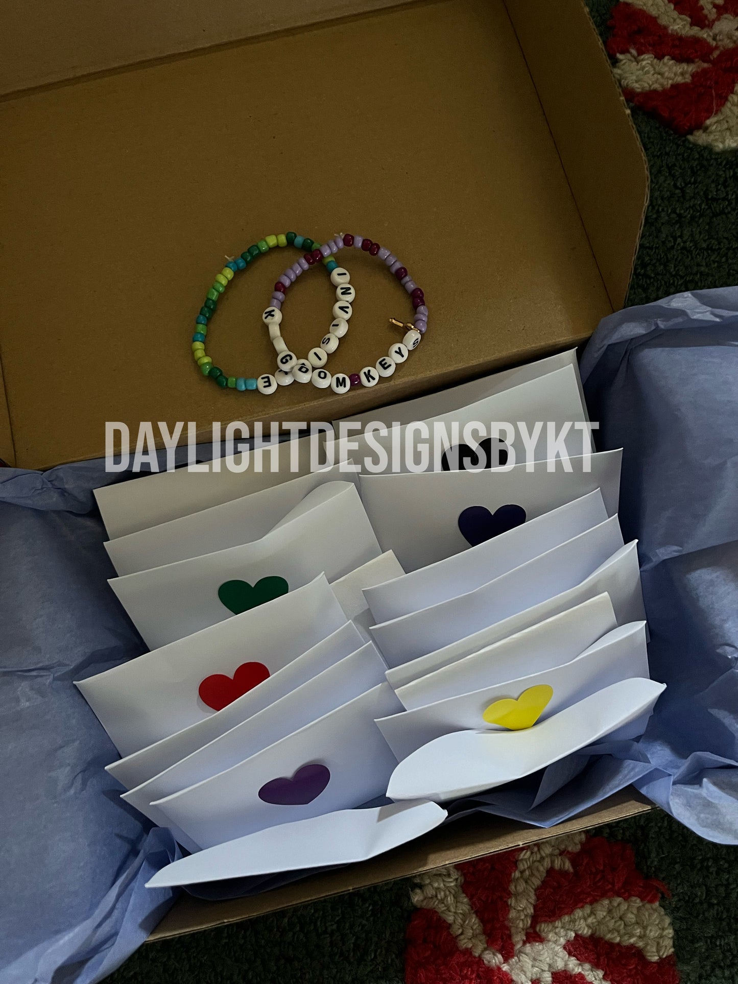 24 day calendar: friendship bracelets and stickers!